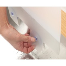 Vanchify Lavabo ve ak Sıçrama Önleyici Vantuzlu Kalkan