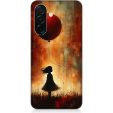 Samsung Galaxy A36 Uyumlu Balonlu Küçük Kız  Desenli Silikon Kılıf