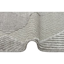 Eko Halı Znt 01 Grey  - Zenıth - Yüksek Alçak Dokulu Naturel Yün ve Viskon Modern Dokuma Halı