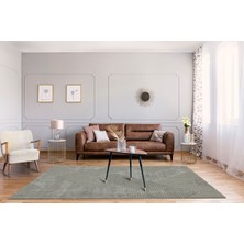 Eko Halı Znt 01 Grey  - Zenıth - Yüksek Alçak Dokulu Naturel Yün ve Viskon Modern Dokuma Halı