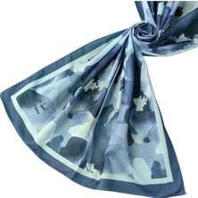 Vav Ipek Soft Pamuk Şal 75X190 cm - Çiçek Desenli