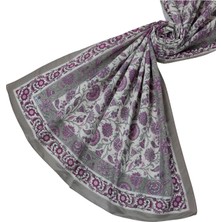 Enba Etnik Desenli Soft Pamuklu Şal 75X190 cm