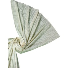 Ipeksi Dokulu Jakarlı Geometrik Desenli Şal 75X190 cm