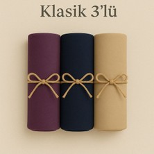 Penye Pamuksu Şal Klasik 3 Lü Set