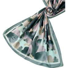 Vav Ipek Soft Pamuk Şal 75X190 cm - Çiçek Desenli