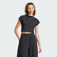 adidas Kadın  Siyah  T-shirt W CE G CRO TEE JF3413