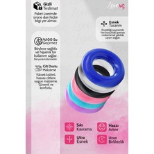 LoveXO Renkli Penis Halkası - 3 Adet Rastgele Renk