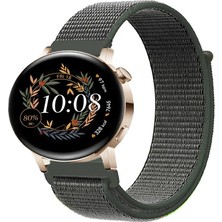 Tagomoon Huawei Watch Gt3 Elegant 42MM Akıllı Saat Uyumlu Spor Kumaş Desenli Cırt Cırtlı Kordon Kayış