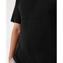 Siyah Erkek Viskoz T-Shirt