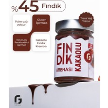 Gebi Parçacıklı Kakaolu Fındık Kreması – 340 gr (%45 Fındık)