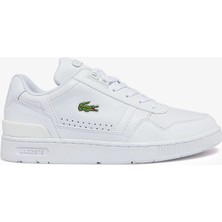 Lacoste T-Clip Hakiki Deri Erkek Beyaz Sneaker