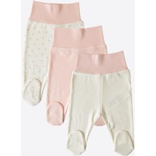 Organik New Dreams 3'lü Patikli Pantolon Pembe