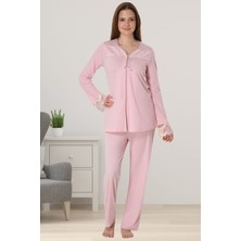Pembe Hamile Lohusa Pijama Takımı