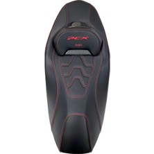 Honda Pcx 2021 - 2025 Uyumlu Spor Bel Destekli Kırmızı Koltuk Sele