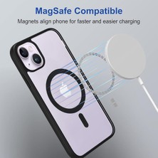 Fibaks Apple iPhone 13 - 14 Kılıf Magsafe Wireless Şarj Özellikli Tam Koruma Renkli Sert Silikon Ege Kapak