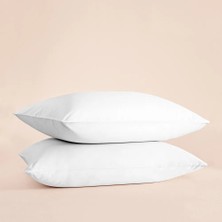 %100 Pamuk Percale 2li Yastık Kılıfı Beyaz - Pure Serisi