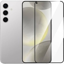 Fibaks Samsung Galaxy S24 Plus Uyumlu Tam Kapatan Tamperli Cam Ekran Koruyucu Tamperli Cam Koruma