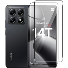 Fibaks Xiaomi Mi 14T Uyumlu Tam Kapatan Tamperli Cam Ekran Koruyucu Kırılmaz Cam
