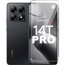 Fibaks Xiaomi Mi 14T Pro Uyumlu Tam Kapatan Tamperli Cam Ekran Koruyucu Kırılmaz Cam
