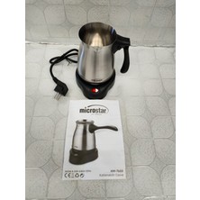 Repa DTM Microstar Hatır Katlanabilir Çelik Elektrikli Cezve 6 Fincan / 800 W – 360° Döner Taban, Gösterge Işığı