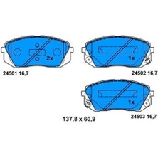 Bosch 986494422 Fren Balatası Ön İX35 09- / Carens 06- Sportage 09-