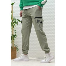 Erkek Kargo Cepli Modelli Paraşüt Jogger Pantolon