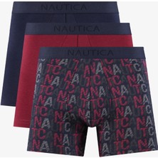 Nautica Erkek Lacivert Standart Fit 3'lü Boxer X55005T.4NV