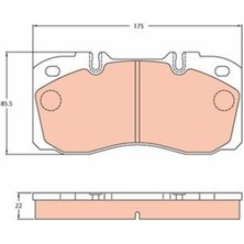 Trw GDB5068 Ön Fren Disk Balata Otokar Magırus Daily Iıı Iv V Vı 99 Eurocargo 97 Mıdlıner 70C16 42555669