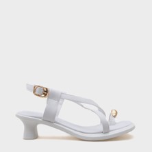 Vally Orta Topuklu Parmak Arası Kadın Sandalet