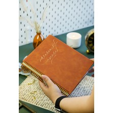 Victoria's Journals Vegan Deri Spiralli Akademik AJANDA-2025–26 | 17X23 Cm.| Ayraçlı| Premium Sert Kapak |spiced Caramel