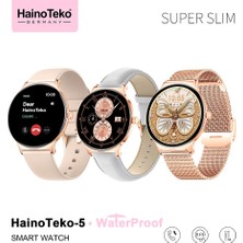 Digi Monster Haino Teko 5 Akıllı Saat | Bluetooth Arama | IP67 Su Geçirmez | Kalp Ritmi & Spo2 | Uyku Takibi | 3 Kordon (Metal, Silikon, Deri)