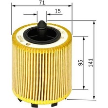 Bosch 1457429192  Yağ Filtresi Golf Iv V Vı Polo Jetta Iıı Iv Passat Caddy 04- Caddy Iıı Transpor A3 1.9tdı / Yağ Filtresi 37876908