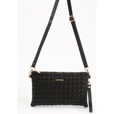 Sanmorris Kadın Suni Deri Mozaik Desen Ayarlanabilir Çapraz ve El Askılı Portföy Çanta