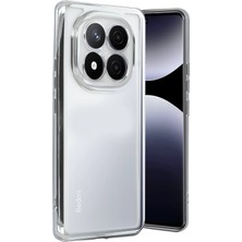 Newface Xiaomi Redmi Note 14 Pro Plus Kılıf Razer Lensli Silikon - Gümüş Sptgl