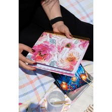 Victoria's Journals Spiralli Sert Kapak Akademik Ajanda 2025-2026. Ayraçlı 17X23 cm