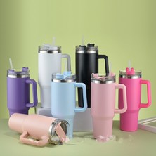 Nigulasi "1 Adet Bingba Kupası Araba Büyük Kapasiteli Taşınabilir Saplı Kupa Paslanmaz Çelik Yalıtım Kupası Kahve Yalıtım Kupası 40OZ " (Yurt Dışından)