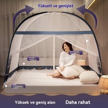 Yuanbao Yurt Cibinlik Ağı Kurulumsuz Ev Çocuk Desenli Çadır Çift Kapılı Fermuarlı Katlanır Yurt Çadır-1.8×2m (Yurt Dışından)