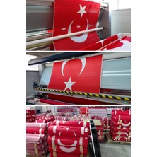 Vintessy 30x45 cm Alpaka Kumaş Türk Bayrağı – 140 g/m² | Dijital Baskı, Dış Mekan, TSE Uyumlu, Rüzgara Dayanıklı
