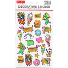 Tanex Kids Sticker Puffy Atıştırma Şekilli Hayvan Serisi (27183)