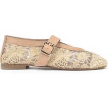 Ziya, Kadın Hakiki Deri Babet 1531054Z2971 Ten