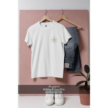 Oversize Silisyum Elementi Cep Tasarımlı Unisex T-Shirt