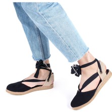 Gerçek Elişi Ipli Düz Topuk Keten Espadril Handmade