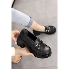Msn 504 Toka Detaylı Topuklu Loafer