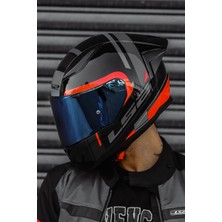 Rapıd 2 Race Chos Siyah Kırmızı Kask