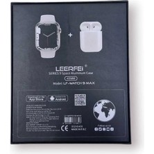 Digi Monster Ultra 9 Max Akıllı Saat + Bluetooth Kulaklıklıli Set (42MM - 2 Silikon Kordon )