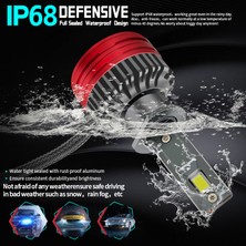 Süper Parlak 22000LM LED Far Ampulü H3 Tip 12V Canbus - Beyaz