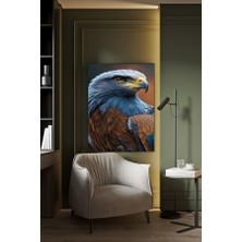 Ela Gözlü Kartalkanvas Tablo Ev Duvar Salon Ofis Dükkan Hediyelik Dekarasyon Süsü