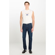 Daren Regular Fit Normal Kesim Normal Bel Koyu Mavi Pamuklu Esnek Jean Pantolon