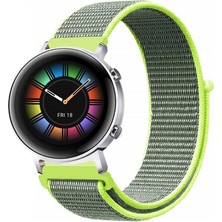 Tagomoon Huawei Watch Gt2 42MM Akıllı Saat Uyumlu Spor Kumaş Desenli Cırt Cırtlı Kordon Kayış