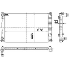 Mahle CR977000S -Knecht-Behr CR977000S Motor Su Radyatörü Manuel Audi A6 A6Q 2.0 05 10 4F0121251Q
